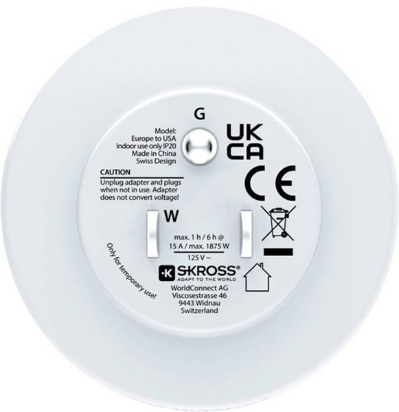 Produktbild: Skross 1.500203C-E Reiseadapter