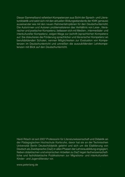 Produktbild: Kompetenzen im Deutschunterricht