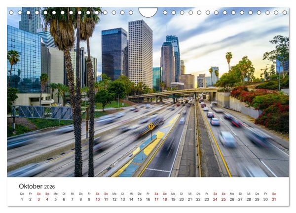 Produktbild: Los Angeles &ndash; Kalifornien (Wandkalender 2026 DIN A4 quer), CALVENDO Monatskalender