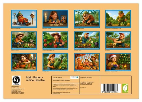 Produktbild: Mein Garten - meine Gesetze (Wandkalender 2026 DIN A4 quer), CALVENDO Monatskalender
