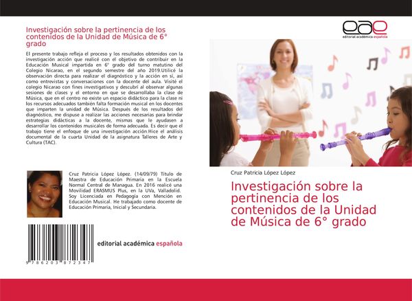 Produktbild: Investigaci&oacute;n sobre la pertinencia de los contenidos de la Unidad de M&uacute;sica de 6&deg; grado
