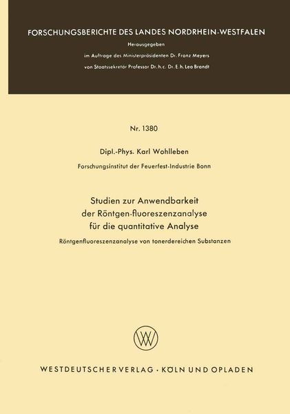 Produktbild: Studien zur Anwendbarkeit der R&ouml;ntgen-fluoreszenzanalyse f&uuml;r die quantitative Analyse