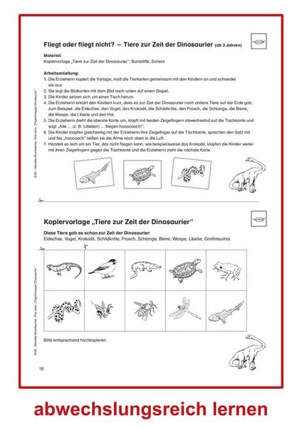 Produktbild: Kita aktiv Projektmappe Dinosaurier