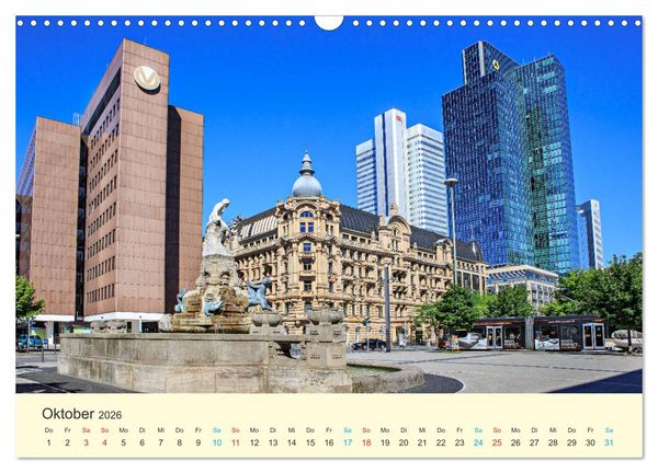 Produktbild: Frankfurt am Main - Finanzen und Geschichte (Wandkalender 2026 DIN A3 quer), CALVENDO Monatskalender