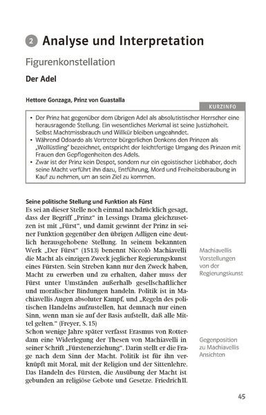 Produktbild: Klett Lekt&uuml;rehilfen Gotthold Ephraim Lessing, Emilia Galotti