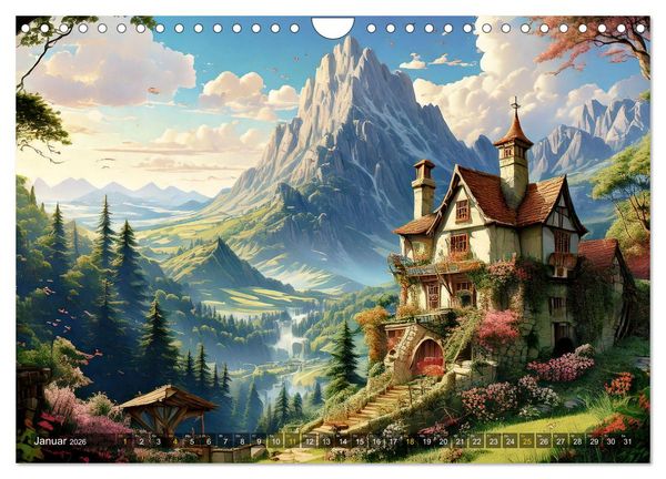 Produktbild: Reise in einer M&auml;rchenwelt (Wandkalender 2026 DIN A4 quer), CALVENDO Monatskalender