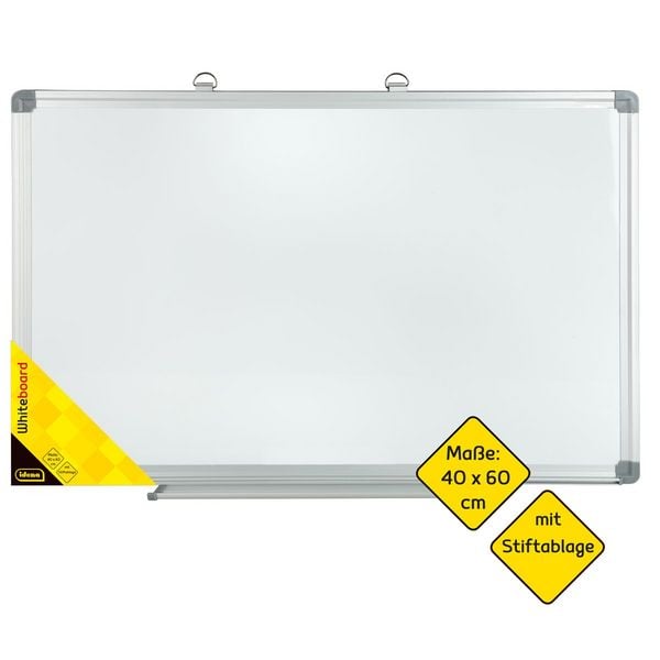 Idena Whiteboard mit Aluminiumrahmen 60x40cm