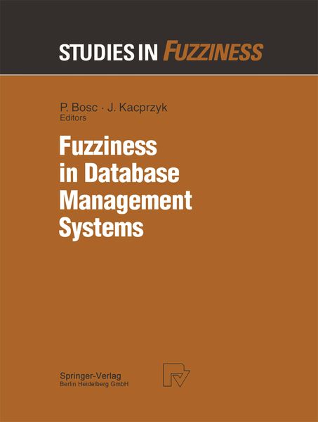 Produktbild: Fuzziness in Database Management Systems