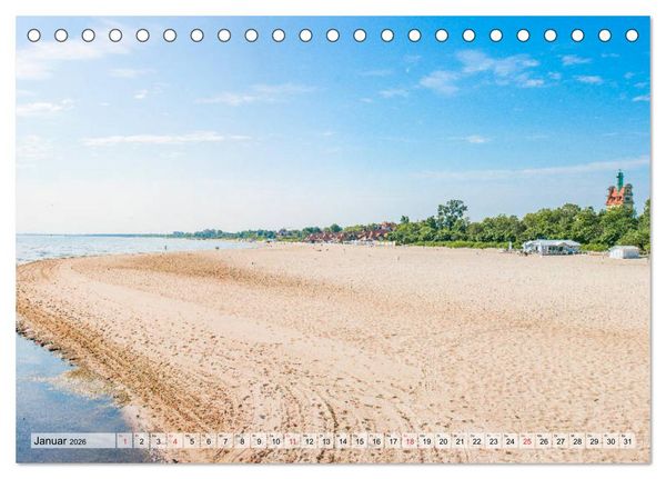Produktbild: Polnische Dreistadt - Danzig, Gdingen und Seebad Sopot (Tischkalender 2026 DIN A5 quer), CALVENDO Monatskalender