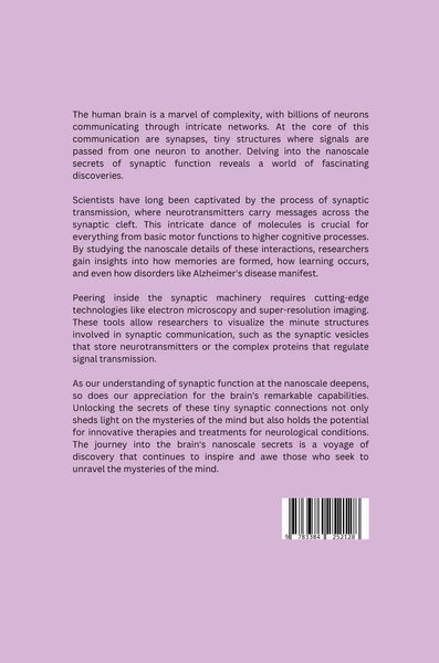 Produktbild: Unveiling the Brain's Nanoscale Secrets: A Look Inside Synaptic Function