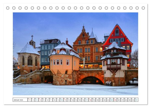 Produktbild: Stimmungsvolles Esslingen (Tischkalender 2026 DIN A5 quer), CALVENDO Monatskalender