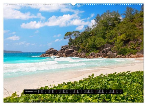 Produktbild: Seychellen (hochwertiger Premium Wandkalender 2027 DIN A2 quer), Kunstdruck in Hochglanz