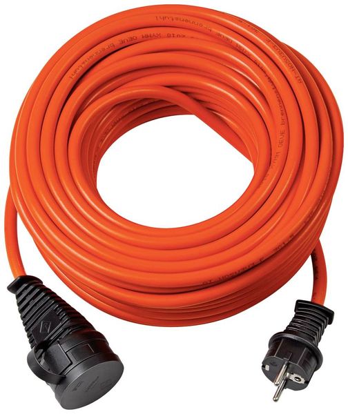 Brennenstuhl 1169970 Strom Verlängerungskabel Orange, Schwarz 40 m AT-N05V3V3-F 3G 1,5 mm² Ölbeständig, UV-Beständig