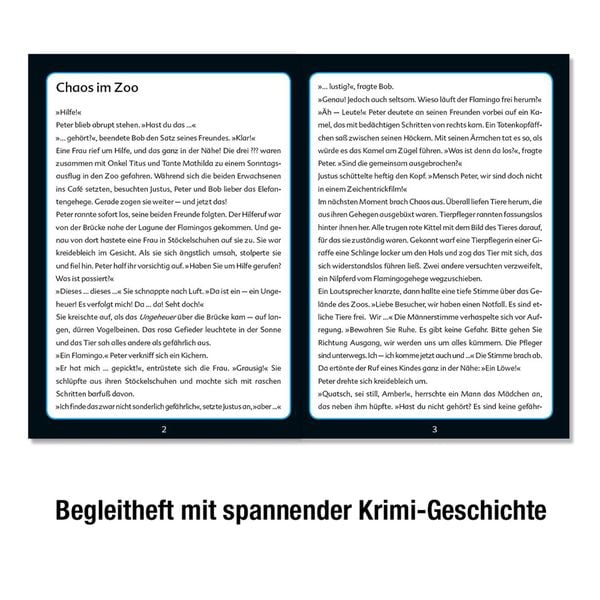 Produktbild: Krimipuzzle Die drei ??? Kids Chaos im Zoo