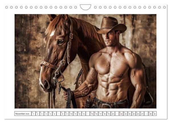 Produktbild: Im Bann des Cowboys (Wandkalender 2026 DIN A4 quer), CALVENDO Monatskalender