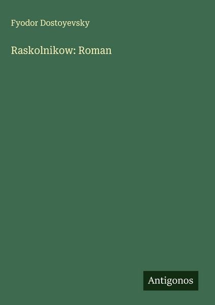 Produktbild: Raskolnikow: Roman