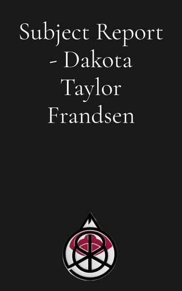 Produktbild: Subject Report - Dakota Taylor Frandsen