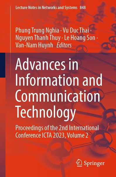 Produktbild: Advances in Information and Communication Technology
