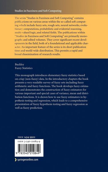 Produktbild: Fuzzy Statistics