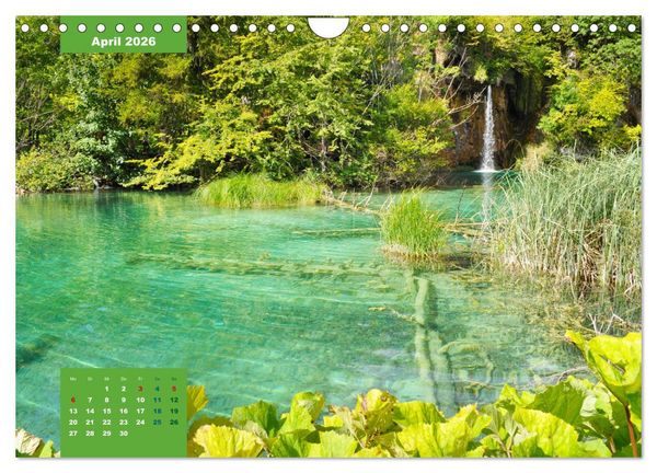 Produktbild: Erlebe mit mir die Wasserwelt der Plitvicer Seen (Wandkalender 2026 DIN A4 quer), CALVENDO Monatskalender