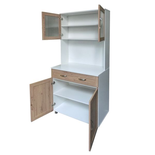 Produktbild: HTI-Living K&uuml;chenschrank Blanca Wei&szlig; Artisaneiche K&uuml;chenschrank Blanca Wei&szlig; Artisaneiche