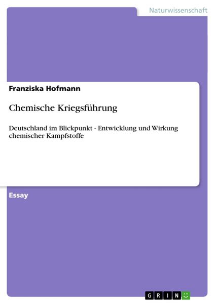 Produktbild: Chemische Kriegsf&uuml;hrung