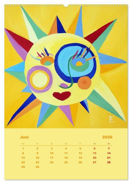 Produktbild: Licht ist bunt - Malerei in Acryl und Aqua &Ouml;l (hochwertiger Premium Wandkalender 2026 DIN A2 hoch), Kunstdruck in Hochglanz