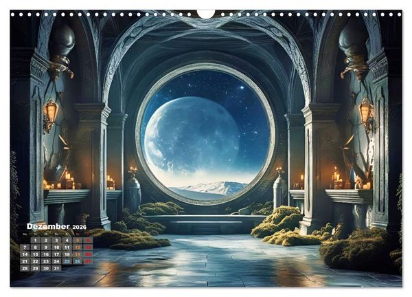 Produktbild: Fantasie und Science Fiction (Wandkalender 2026 DIN A3 quer), CALVENDO Monatskalender