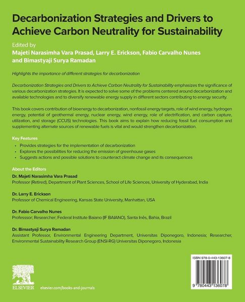 Produktbild: Decarbonization Strategies and Drivers to Achieve Carbon Neutrality for Sustainability