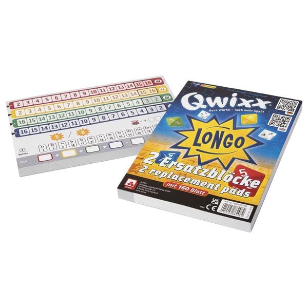 Nürnberger Spielkarten - Qwixx - Longo, Ersatzblöcke 2er