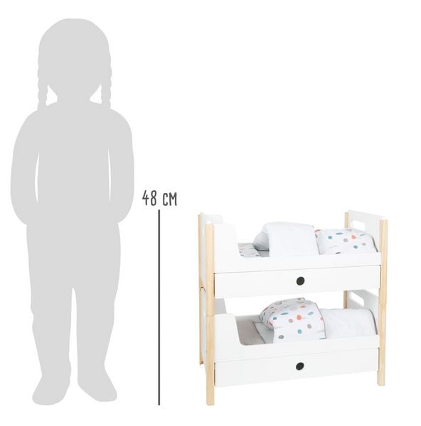 Produktbild: small foot 11811 - Puppenhochbett, Little Button, Etagen-Puppenbett, Holz