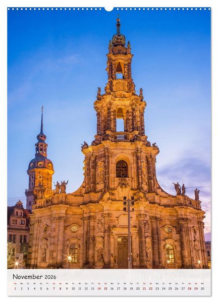 Produktbild: Dresden - Bilder aus Elbflorenz (Wandkalender 2026 DIN A2 hoch), CALVENDO Monatskalender