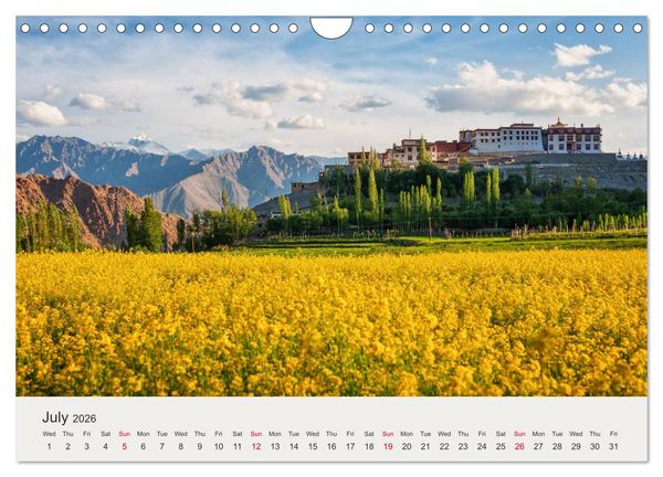 Produktbild: Buddhist Impressions of Ladakh (Wall Calendar 2026 DIN A4 landscape), CALVENDO 12 Month Wall Calendar