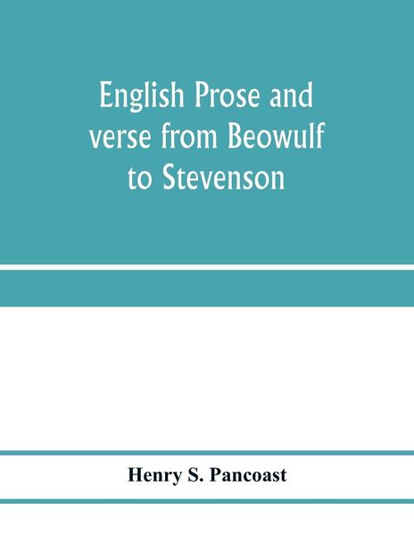 Produktbild: English prose and verse from Beowulf to Stevenson