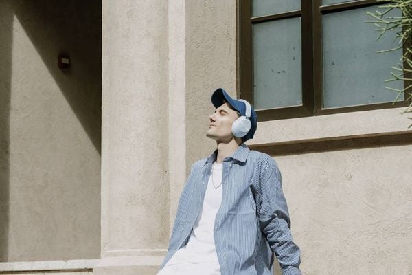 Produktbild: OneOdio Handy Over Ear Kopfhörer Bluetooth® Blau Noise Cancelling
