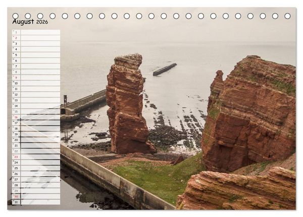 Produktbild: Helgoland - idyllische Nordseeinsel (Tischkalender 2026 DIN A5 quer), CALVENDO Monatskalender