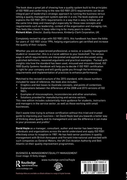 Produktbild: ISO 9000 Quality Systems Handbook-updated for the ISO 9001