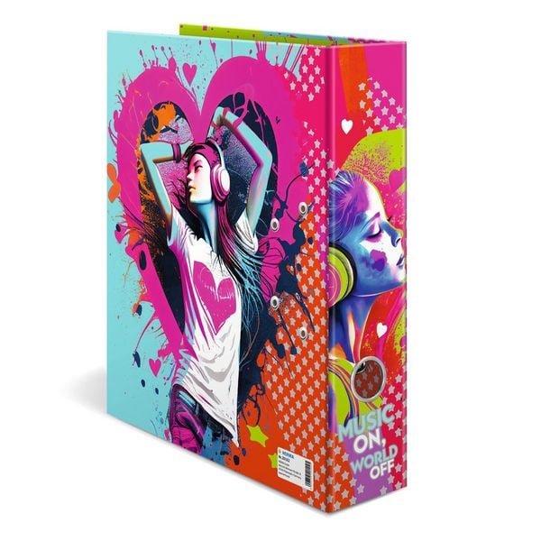 Produktbild: Herma Motiv-Ordner A4 Music Girl