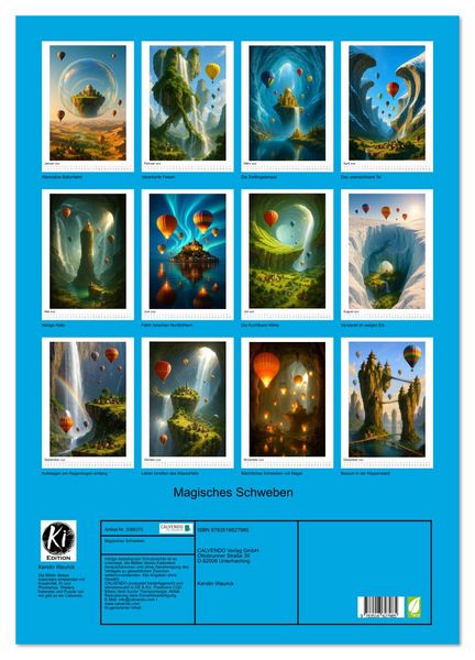 Produktbild: Magisches Schweben (Wandkalender 2026 DIN A2 hoch), CALVENDO Monatskalender