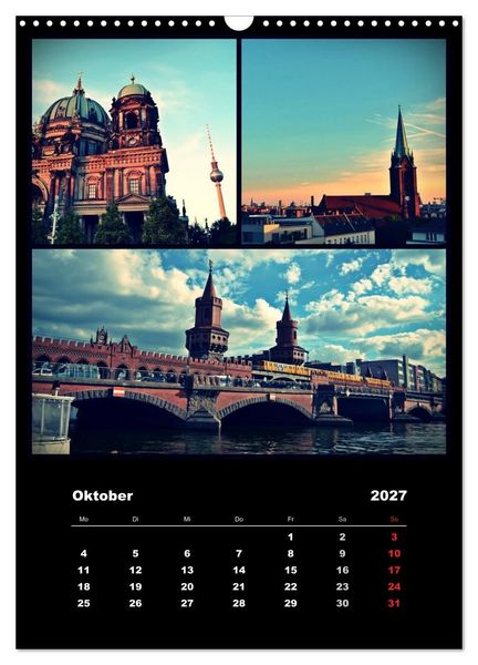 Produktbild: BERLIN / vertikal (Wandkalender 2027 DIN A3 hoch), CALVENDO Monatskalender