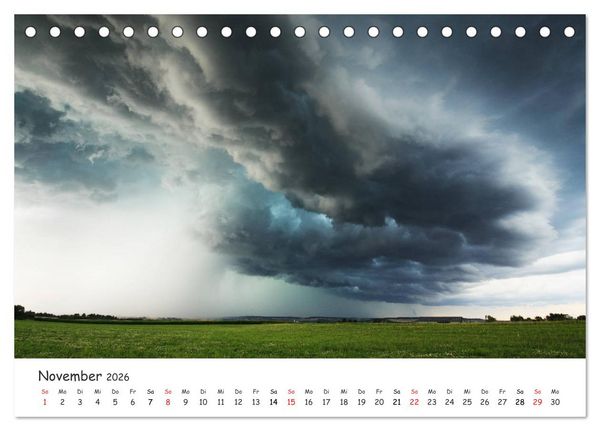 Produktbild: Gewitterwelten (Tischkalender 2026 DIN A5 quer), CALVENDO Monatskalender