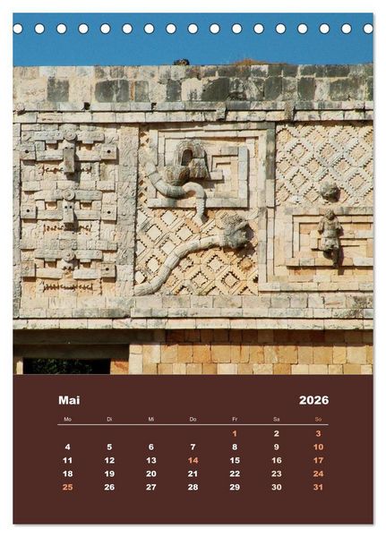 Produktbild: Klassisches Mexiko (Tischkalender 2026 DIN A5 hoch), CALVENDO Monatskalender