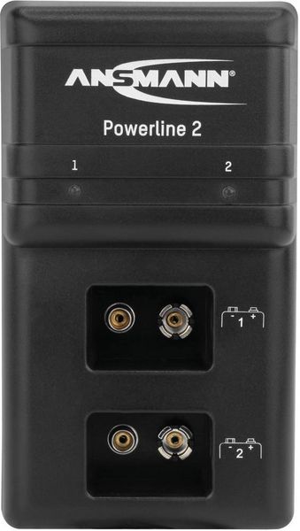 Produktbild: Ansmann Powerline 2 9V-Block-Ladeger&auml;t NiCd, NiMH 9V Block