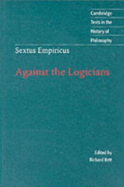 Produktbild: Sextus Empiricus: Against the Logicians