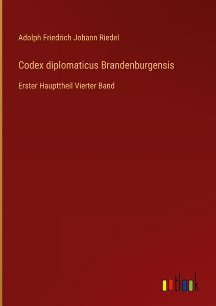 Produktbild: Codex diplomaticus Brandenburgensis
