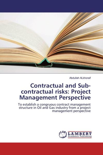 Produktbild: Contractual and Sub-contractual risks: Project Management Perspective