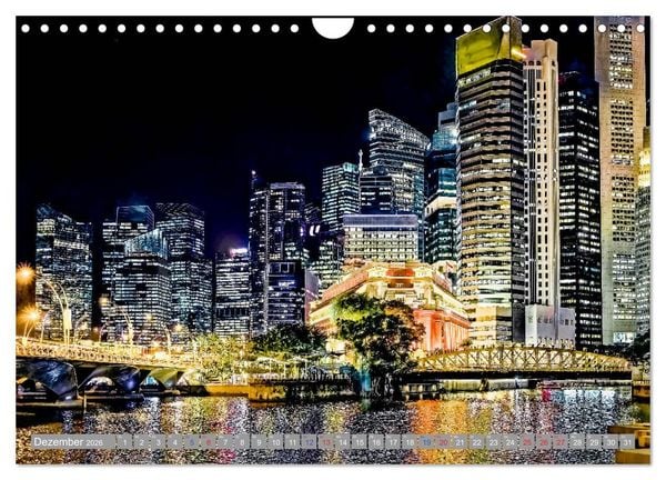 Produktbild: Singapur - Asiatische Lifestyle Metropole (Wandkalender 2026 DIN A4 quer), CALVENDO Monatskalender