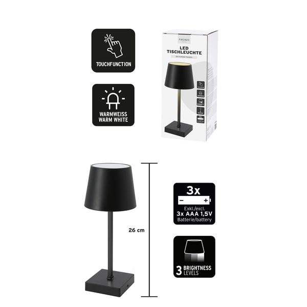 HTI-Living LED Tischlampe mit Touchfunktion