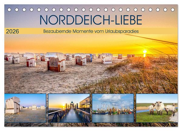 NORDDEICH-LIEBE (Tischkalender 2026 DIN A5 quer), CALVENDO Monatskalender
