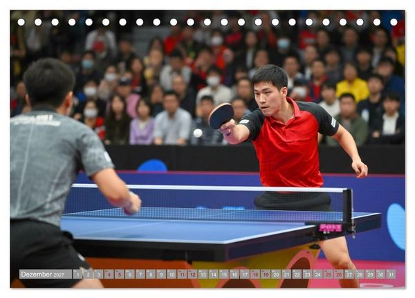 Produktbild: Tischtennis Dynamik (Tischkalender 2027 DIN A5 quer), CALVENDO Monatskalender